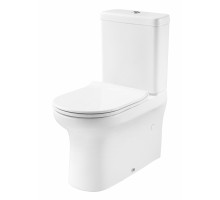Унитаз-компакт Creo Ceramique ARCHI 380х680х820 безободковый, с тонкой крышкой, микролифт